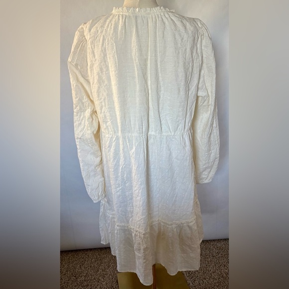 NEW w/TAGS FRYE AND CO. Ivory Button Up Boho Peasant Cowgirl Cottagecore Dress - Picture 3 of 7